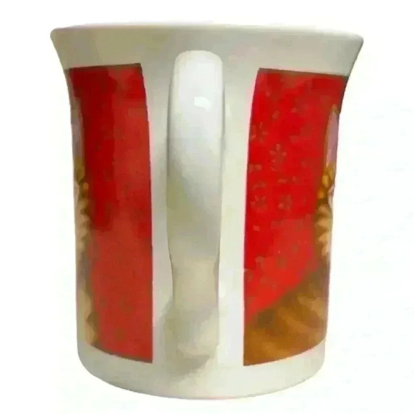 Vintage 1987 Hallmark Orange Tabby Cat Mug Cup Japan Red & White 10 fl ozs - Picture 4 of 6